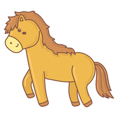 Horse doodle cartoon