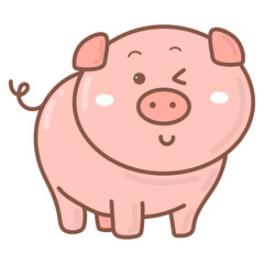 pig doodle cartoon