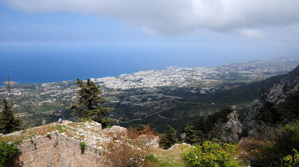 Fototapeta na wymiar A view from Kyrenia, Cyprus