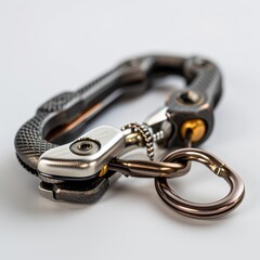 Obraz premium Stainless steel quickdraw isolated on white background