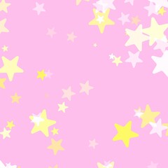 abstract pink background with yellow stars pattern backdrop 