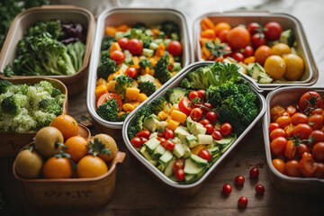 Fototapeta na wymiar set of vegetables in a bowl