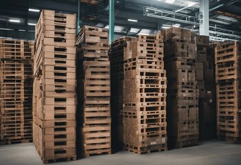Plastic shipping pallet for sale and for rent business Industry plastic pallet stacked at factory wa