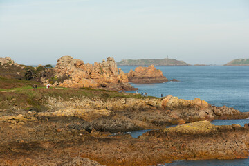 Obraz premium Joli paysage de mer à Ploumanac'h en Bretagne - France