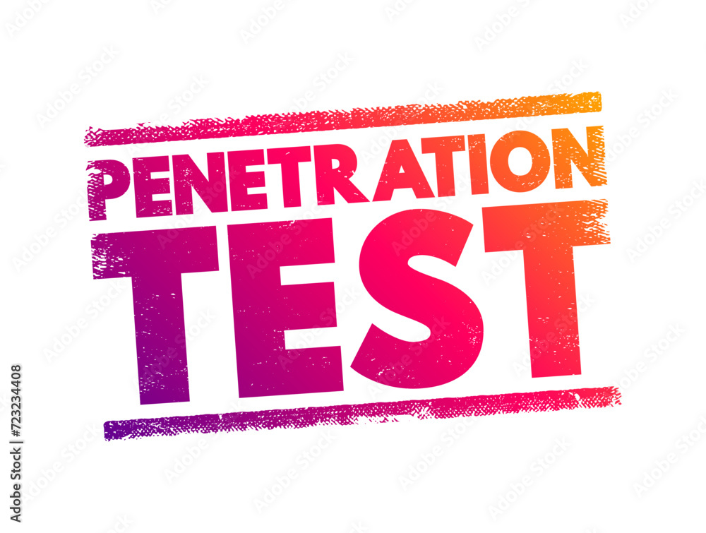 Aufkleber penetration test - ethical hacking, is an authorized simulated cyberattack on a computer system, tec