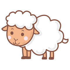 Sheep doodle cartoon