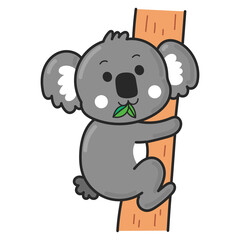 Naklejka premium Koala doodle cartoon