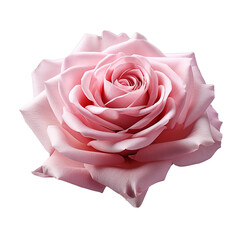 Pink Rose isolated on transparent or white background