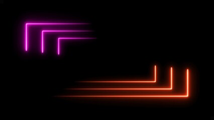 abstract beautiful glowing neon squire shape illustration background