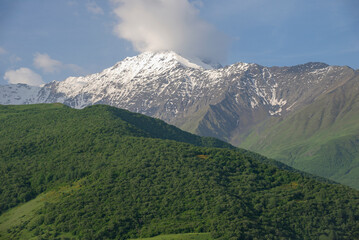 Fototapeta na wymiar Caucasus. A picturesque mountain landscape