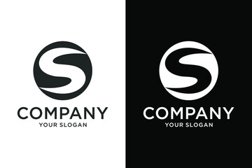 S letter logo icon design template elements Flat Vector Logo Design Template Elements. - obrazy, fototapety, plakaty