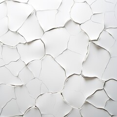 texture of old cracked white paint on the wall