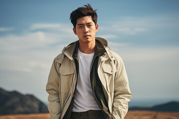 Illustration of a fashion portrait,  AI Generated