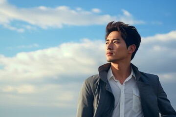 Illustration of a fashion portrait,  AI Generated