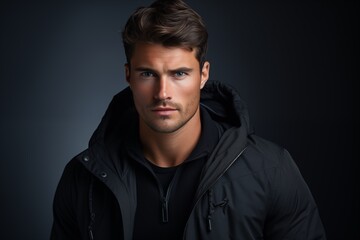 Fototapeta premium Illustration of a fashion portrait, AI Generated