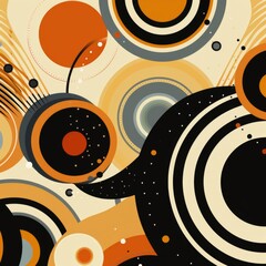 Obraz premium beautiful background with stripes, checks, circles