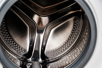 Washing machine drum close-up