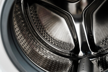 Washing machine drum close-up