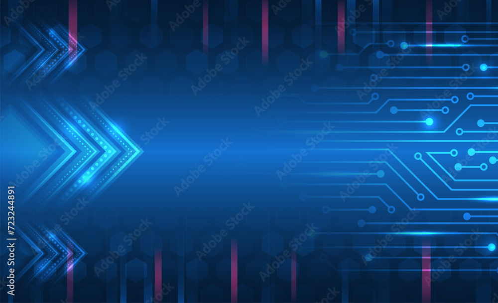 Leinwandbilder sci-fi concept for presentation or banner. abstract futuristic circuit board. high tech digital tech