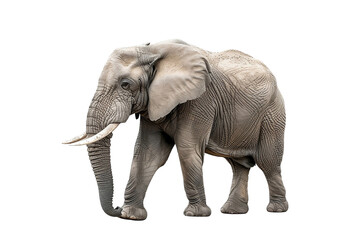 Fototapeta premium Elefante gris aislado