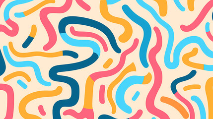 Abstract seamless doodle background, artistic background