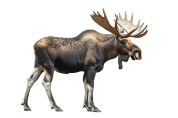 Alce marrón aislado
