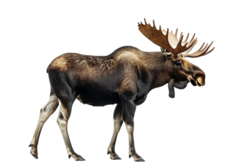 Alce marrón aislado