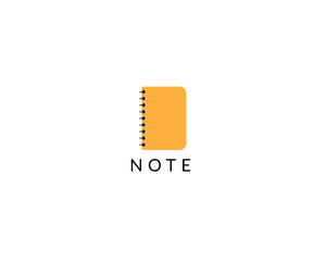Gray paper notebook note icon vector silhouette, Document With Pencil on isolated background