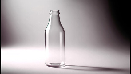 Elegant Empty Glass Bottle
