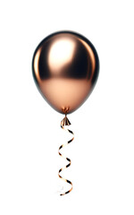 Copper Bronze balloon isolated
