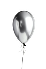 silver birthday balloon