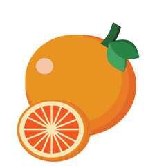 Orange line icon. Citrus, tangerine, juice, fruit, slice, orange color, zest, peel, lemon. Vector icon for business and advertising