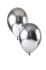 Two silver balloons