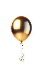 shiny metallic gold balloon