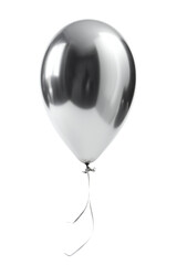 shiny metallic silver balloon