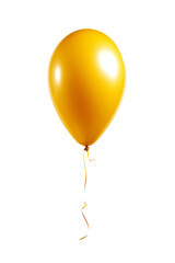 yellow balloon isolated