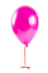 pink balloon isolated on white background