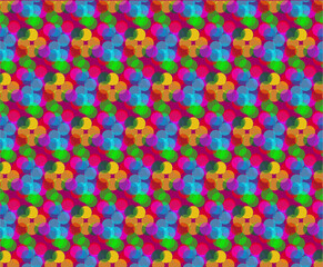 Vector texture in the form of an abstract pattern of colored spots on a purple background