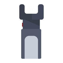 Obraz premium Shocker line icon. Police, neutralization, security, non-lethal weapons, self-defense, button, electric current. Vector icon for business and advertising