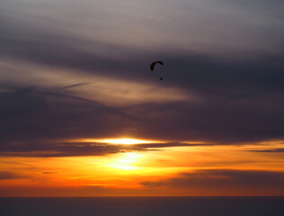Flight into the Sunset.