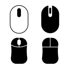 Mouse line icon set. Computer, gadget, technology, eSports, devices, sensitivity, keyboard. Vector icon for business and advertising