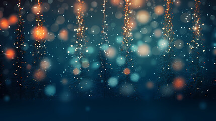 Featuring stunning soft bokeh lights and shiny elements. Abstract festive and new year background