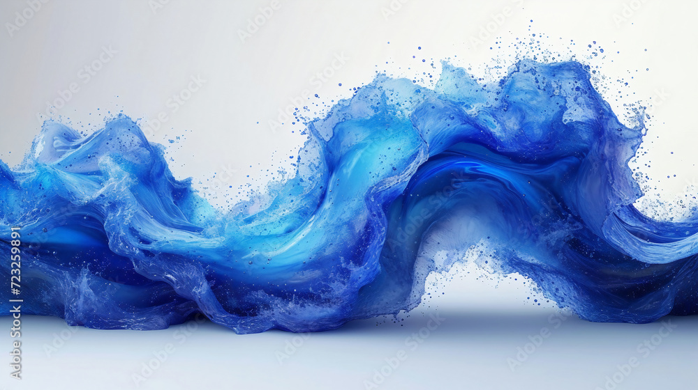Poster abstract background with wavy lines. smooth waves. generative ai