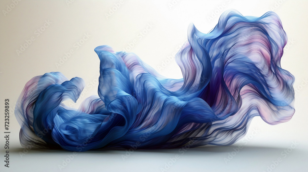 Poster abstract background with wavy lines. smooth waves. generative ai