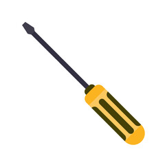 Screwdriver line icon. Screw, tool, hammer, repair, bolt, screw, nut, pliers, wrench, nail, work, iron, twist. Vector icon for business and advertising