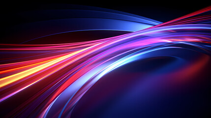 Line glowing motion blur illustration light background, energy neon light, effect bright line glowing motion blur