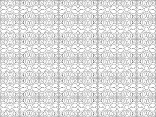 Vector sketch illustration of traditional ethnic vintage abstract background pattern design