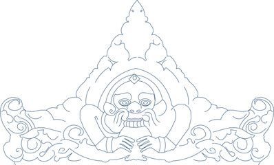 Vector sketch illustration of traditional vintage ethnic classic ornamental design