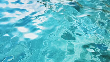 Fototapeta na wymiar Water with turquoise foam