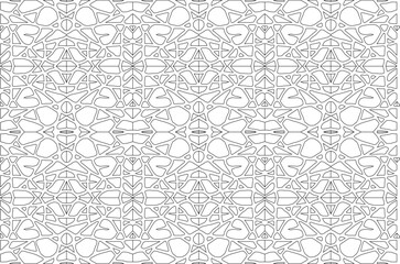 Vector sketch illustration of traditional ethnic abstract bagroung pattern design in Java